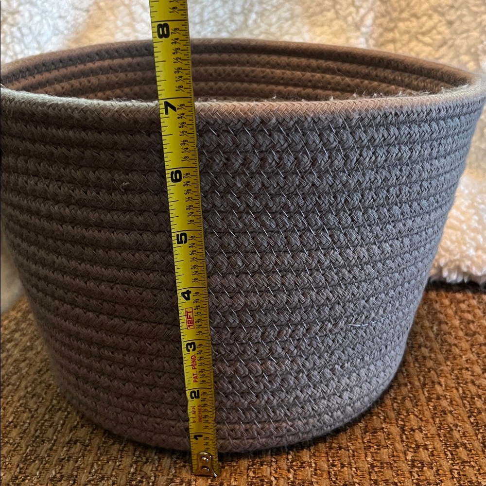 Gray Woven Storage Basket - Picture 8 of 8